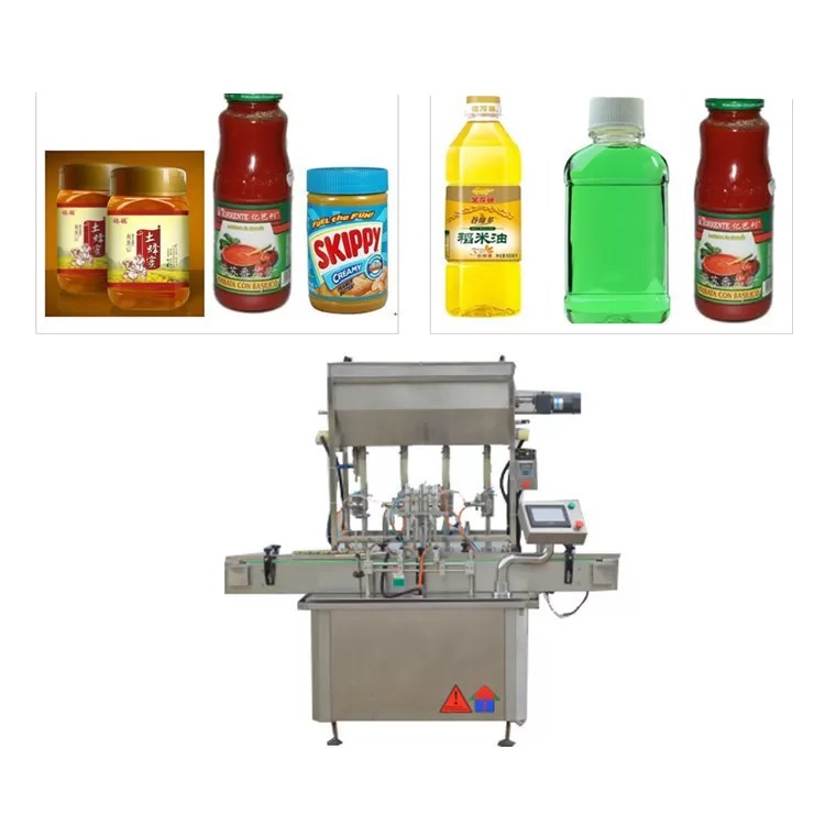 Četiri mlaznice stroj za punjenje kečapa