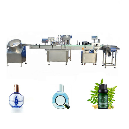 Profesionalna linija za punjenje staklenih boca uljem, mašina za punjenje 10 ml staklene bočice
